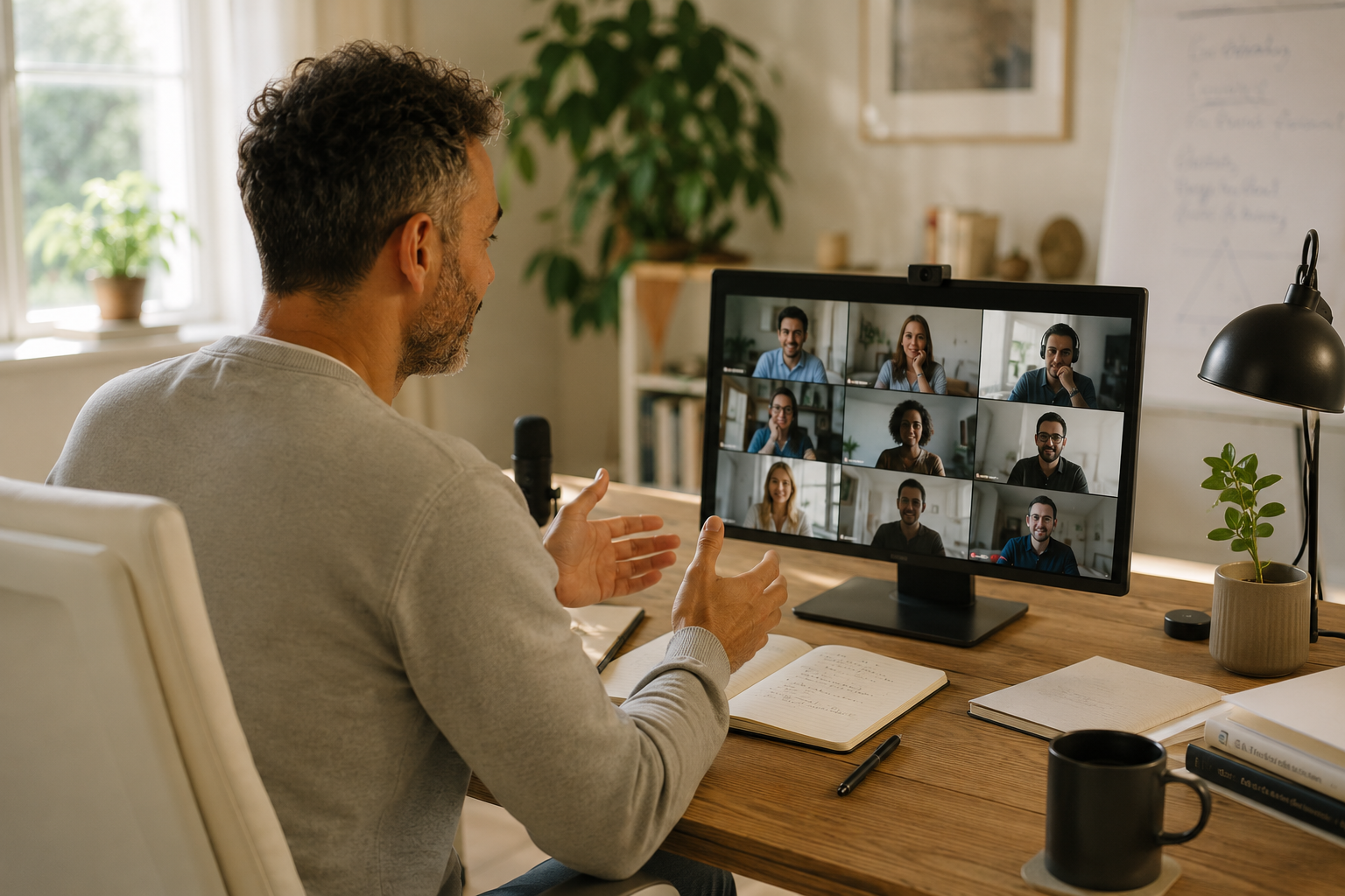 Live-Online-Session der Heart2Heart Ausbildung in der Gruppe